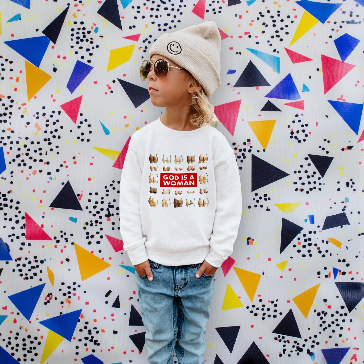GOD IS A WOMAN - Toddler Sweatshirt
