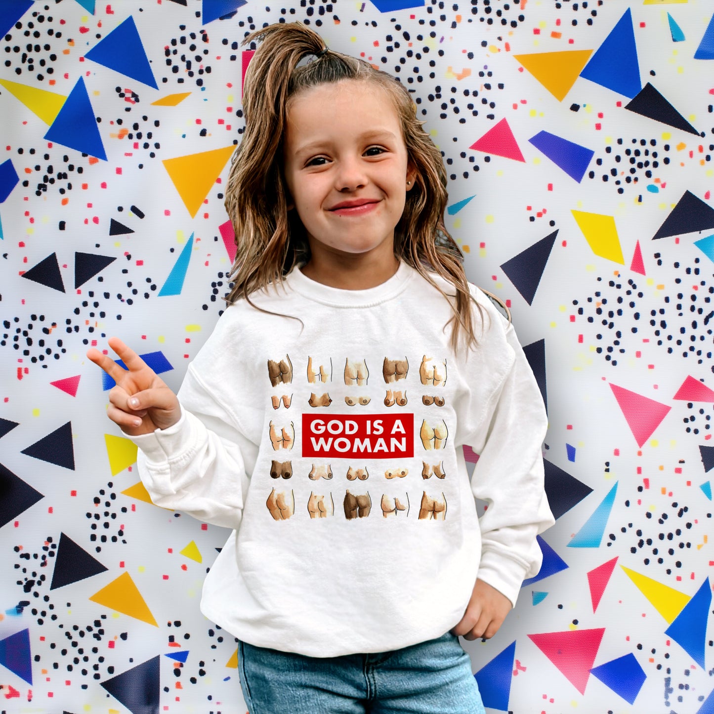 GOD IS A WOMAN - Toddler Sweatshirt