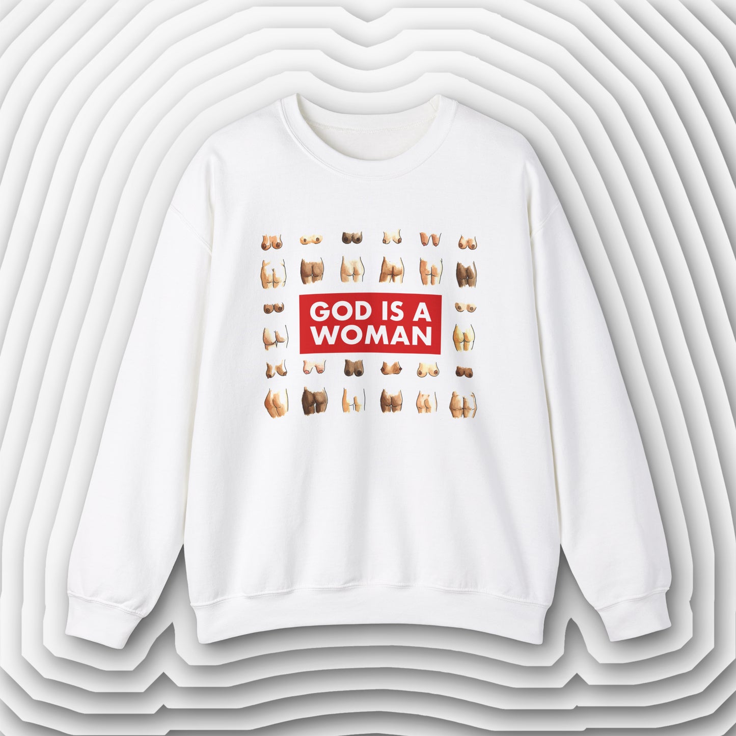 GOD IS A WOMAN Standard Adult Crewneck Sweatshirt