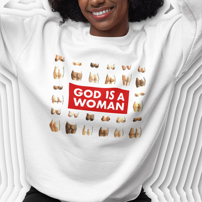 GOD IS A WOMAN Standard Adult Crewneck Sweatshirt